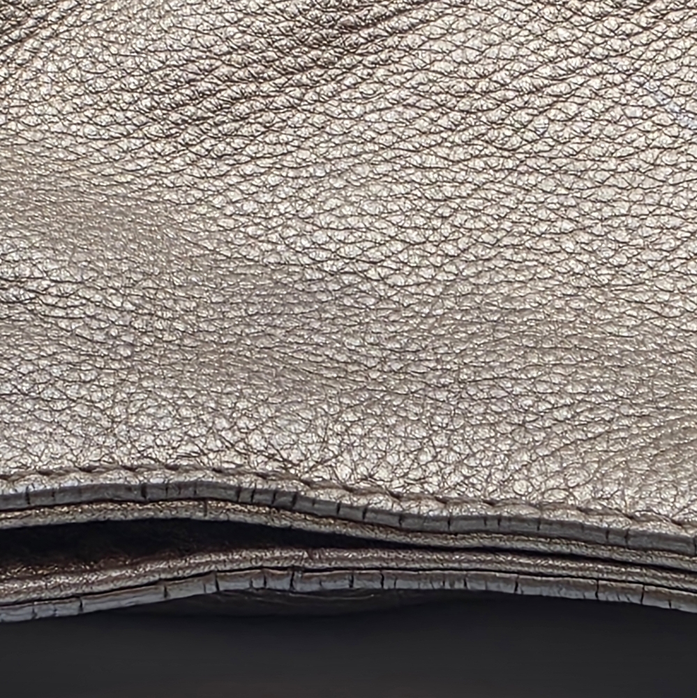Michael Kors Gold Textured Shoulder Bag - Picture 10 of 15